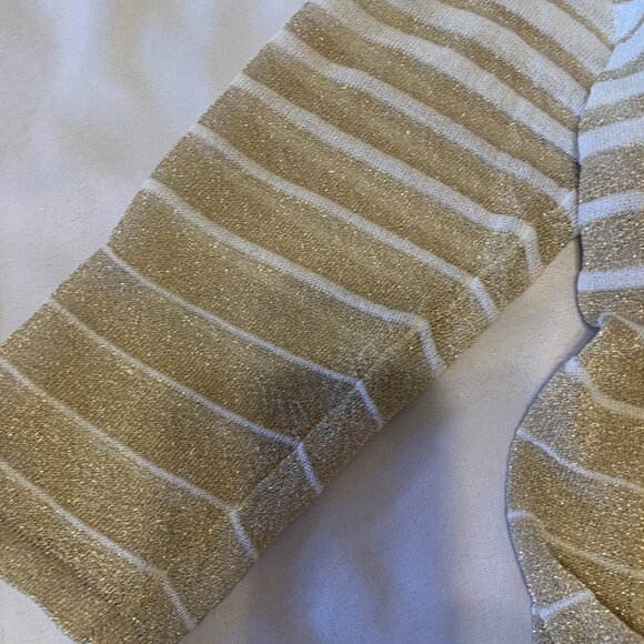 Chico's Size 0 Cori Convertible Gold White Thin Cardigan NWT - Picture 7 of 7